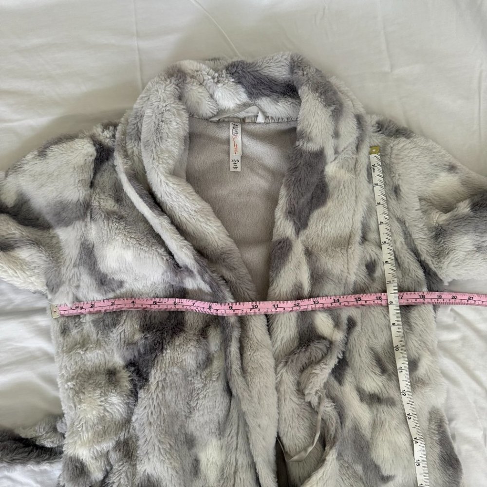 Target Winter Home Long Robe - White/Grey - Picture 12 of 13